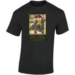 The Three Musketeers Vintage Popular Book Cover Avid Readers T Shirt The Three Musketeers Vintage Popular Book Cover Avid Readers T Shirt