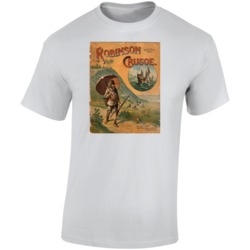 Robinson Crusoe Vintage Popular Book Cover Avid Readers T Shirt Robinson Crusoe Vintage Popular Book Cover Avid Readers T Shirt