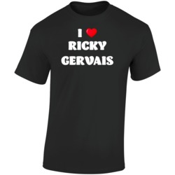 I Love Ricky Gervais English Comedian T Shirt I Love Ricky Gervais English Comedian T Shirt