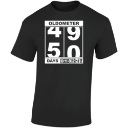 Oldometer 49 Going On 50 Funny T Shirt