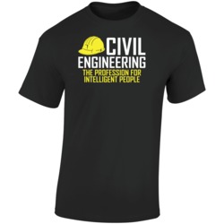 Civil Engineering The Profession For Intelligent People Fun Pun T Shir