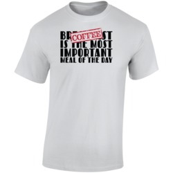 Coffee The Most Important Meal Of The Day Funny T Shirt