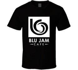 Blu Jam Cafe Los Angeles Restaurant T Shirt Blu Jam Cafe Los Angeles Restaurant T Shirt