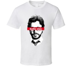 Money Heist El El Profesor Bella Ciao Supreme Parody T Shirt Money Heist El El Profesor Bella Ciao Supreme Parody T Shirt