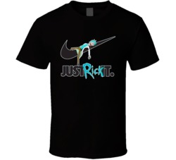 Just Rick It Funny Nike Rick And Morty Parody T Shirt Just Rick It Funny Nike Rick And Morty Parody T Shirt