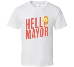 Isabelle Hello Mayor Animal Crossing New Horizon Video Game T Shirt Isabelle Hello Mayor Animal Crossing New Horizon Video Game T Shirt