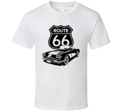 Route 66 Classic American Muscle Car Fan T Shirt Route 66 Classic American Muscle Car Fan T Shirt