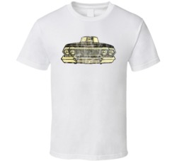 63 Chevy Impala Chevrolet American Muscle Car Fan Worn Look T Shirt 63 Chevy Impala Chevrolet American Muscle Car Fan Worn Look T Shirt