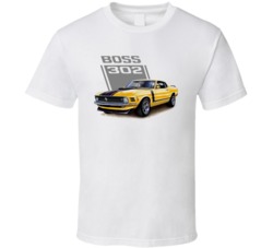 Mustang Boss 302 American Muscle Car Fan T Shirt Mustang Boss 302 American Muscle Car Fan T Shirt
