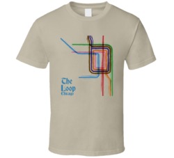 The Loop Chicago Subway Maps Urban City Transport Travel Fan T Shirt The Loop Chicago Subway Maps Urban City Transport Travel Fan T Shirt