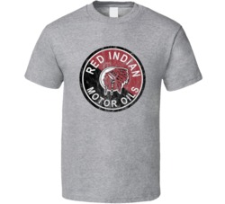 Red Indian Motor Oil Retro Automobile Brand Logo Car Fan Worn Look T S Red Indian Motor Oil Retro Automobile Brand Logo Car Fan Worn Look T S