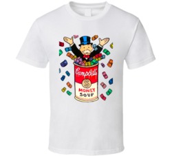 Monopoly Man Campbells Money Soup T Shirt