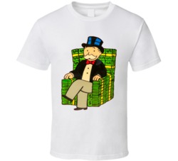 Monopoly Man Money Chair T Shirt