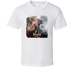 Nioh 2 Video Game Cover Grunge Look T Shirt Nioh 2 Video Game Cover Grunge Look T Shirt