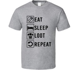 Eat Sleep Loot Repeat Pubg Video Gamer T Shirt Eat Sleep Loot Repeat Pubg Video Gamer T Shirt