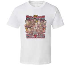 Chicago Basketball Champs 1996 Greatest Team Caricatures Poster Vintag
