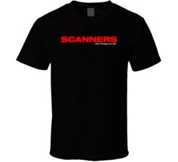 Scanners 1981 Essential 80s Movie Film Fan T Shirt Scanners 1981 Essential 80s Movie Film Fan T Shirt