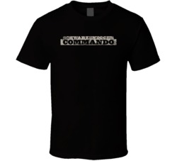 Commando 1985 Essential 80s Movie Film Fan Worn Look T Shirt Commando 1985 Essential 80s Movie Film Fan Worn Look T Shirt