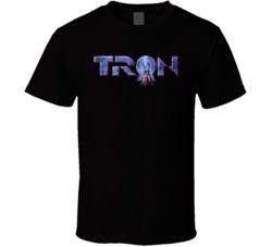 Tron 1982 Essential 80s Movie Film Fan Worn Look T Shirt Tron 1982 Essential 80s Movie Film Fan Worn Look T Shirt