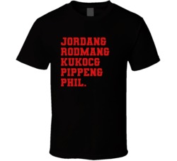 Jordan Rodman Kukoc Pippen Phil The Last Dance Basketball Movie T Shir