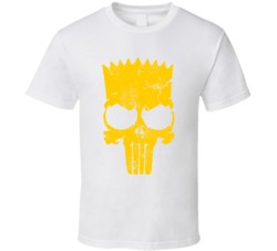Bart Simpson Punisher Funny T Shirt Bart Simpson Punisher Funny T Shirt