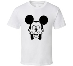 Mickey Mouse Middle Double Finger T Shirt Mickey Mouse Middle Double Finger T Shirt
