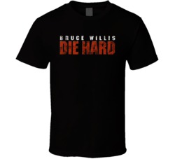 Die Hard 1988 Essential 80s Movie Film Fan Worn Look T Shirt Die Hard 1988 Essential 80s Movie Film Fan Worn Look T Shirt
