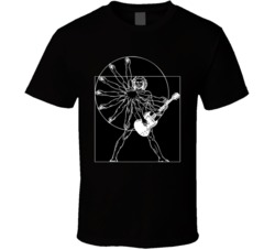 Vitruvian Man With Guitar Music T Shirt Vitruvian Man With Guitar Music T Shirt