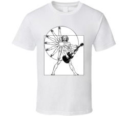 Vitruvian Man With Guitar T Shirt Vitruvian Man With Guitar T Shirt