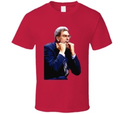 Phil Jackson Cartoon Whistling Triangle Offence T Shirt