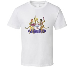 Josie And The Pussycats Band 70s Female Feline Cartoon Fan Worn Look T Josie And The Pussycats Band 70s Female Feline Cartoon Fan Worn Look T