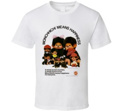 Monchhichi Means Happiness Japanese Stuffed Toy Monkey Retro Old Ad T Monchhichi Means Happiness Japanese Stuffed Toy Monkey Retro Old Ad T