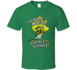 Arriba Andale Speedy Gonzales 50s Looney Toons Cartoon Fan Worn Look T Arriba Andale Speedy Gonzales 50s Looney Toons Cartoon Fan Worn Look T