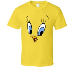 Tweety Bird Big Face Looney Toons 40s Tv Cartoon Fan T Shirt Tweety Bird Big Face Looney Toons 40s Tv Cartoon Fan T Shirt