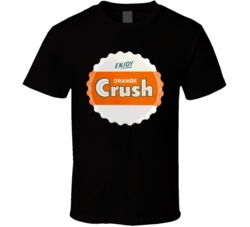 Crush Soda Bottle Cap Orange Pop Fizz Drink Fan T Shirt Crush Soda Bottle Cap Orange Pop Fizz Drink Fan T Shirt