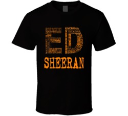 Ed Sheeran Typography Music T Shirt Ed Sheeran Typography Music T Shirt