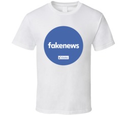 Fake News Facebook Logo Parody T Shirt
