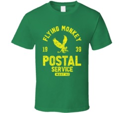Flying Monkey Postal Service Wizard Of Oz Retro Movie Parody Fan T Shi Flying Monkey Postal Service Wizard Of Oz Retro Movie Parody Fan T Shi