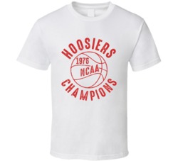 Indiania Hoosiers 1976 College Basketball Champions T Shirt