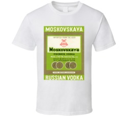 Moskovskaya Russian Vodka T Shirt Moskovskaya Russian Vodka T Shirt