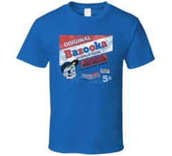 Bazooka Joe Bubble Gum Vintage Candy Brands Logo T Shirt Bazooka Joe Bubble Gum Vintage Candy Brands Logo T Shirt