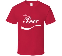 Enjoy Beer Coca Cola Parody T Shirt Enjoy Beer Coca Cola Parody T Shirt