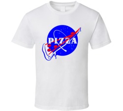 Pizza Nasa Logo Parody T Shirt