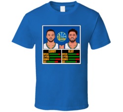 Steph Curry Klay Thompson San Francisco Basketball Stats T Shirt