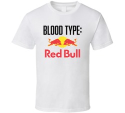 Red Bull Energy Drink Logo Funny Blood Type Parody T Shirt Red Bull Energy Drink Logo Funny Blood Type Parody T Shirt