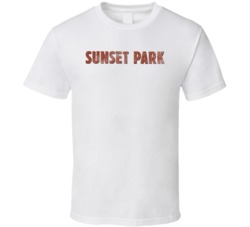 Sunset Park Basketbal Movie Logo Film Fan Worn Look T Shirt