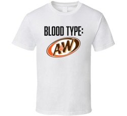 Aw Root Beer Soda Pop Drink Logo Funny Blood Type Parody T Shirt Aw Root Beer Soda Pop Drink Logo Funny Blood Type Parody T Shirt