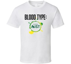 Sierra Mist Soda Pop Drink Logo Funny Blood Type Parody T Shirt Sierra Mist Soda Pop Drink Logo Funny Blood Type Parody T Shirt