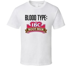 Ibc Root Beer Soda Pop Drink Logo Funny Blood Type Parody T Shirt Ibc Root Beer Soda Pop Drink Logo Funny Blood Type Parody T Shirt