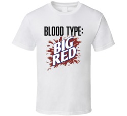 Big Red Soda Pop Drink Logo Funny Blood Type Parody T Shirt